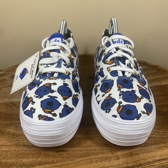 Keds Little Miss Bossy Womens Triple Deck White And Blue Size 7 Shoes - Picture 5 of 10